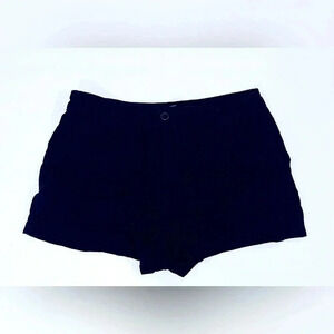 Navy linen blend shorts size 28